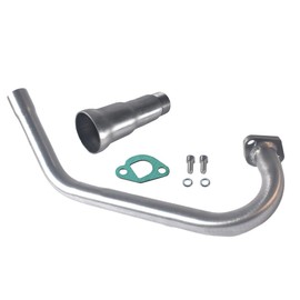 SJVLXHI 3 Stage Exhaust Header Pipe For Coleman Powersports CT200U BT200X CT200u-ex,212cc 196cc/6.5HP Go Kart and Gas Mini Bike