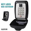 GLIOFLUX Key Safe Outdoor, Key Safe Wall Mounted with 10
