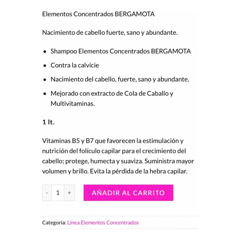 Florigan Shampoo Bergamota Contra La Calvicie Florigan.