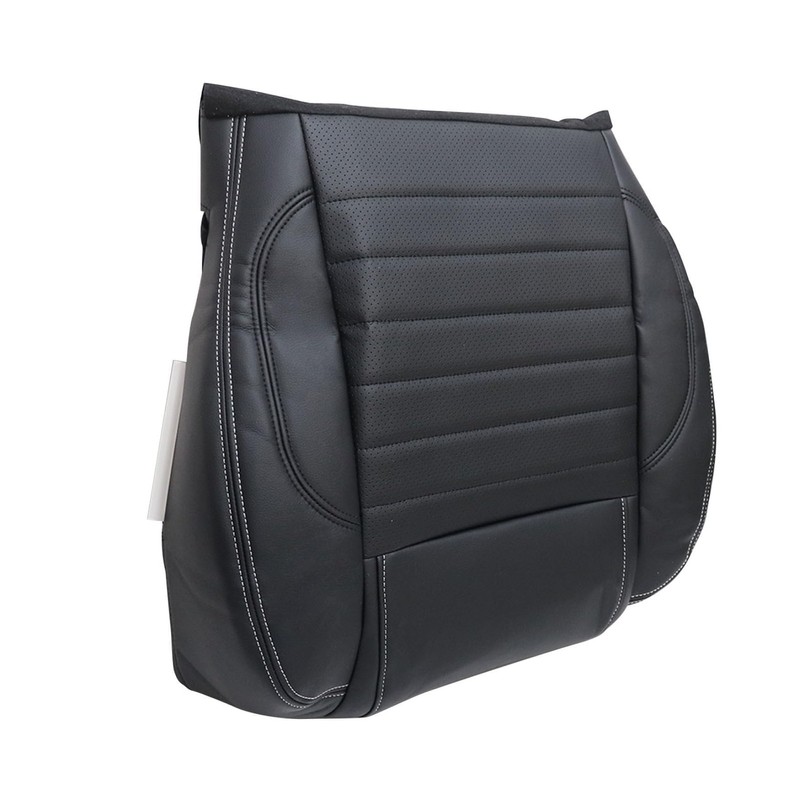 Mythoria Front Driver Bottom Replacement Leather Seat Cover Black #