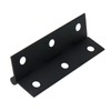 Mcredy 2.5" Cabinet Hinges Black Brass Door Hinges with Screws