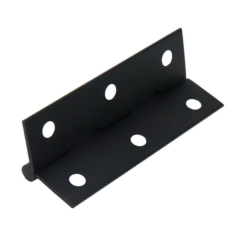 Mcredy 2.5" Cabinet Hinges Black Brass Door Hinges with Screws