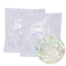 Raffia Paper Colorful Laser Iridescent Filler Paper Shreds 100 Grams for Gift Box Filling Basket Filling Party Supplies Accessories