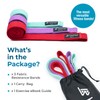 Beenax Long Resistance Bands (Set of 3), Fabric Exercise Bands