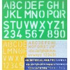 4 Alphabet Letter Number Stencils - Reusable - Ideal for