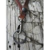 Handmade Quick Release full grain leather lanyard with snap handmade