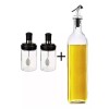NewWay Dispensador Botella Para Aceite Con 2 Especiero Aceitera