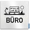 Türschilder24 Aluminium Dibond Door Sign 120 x 120 x 3
