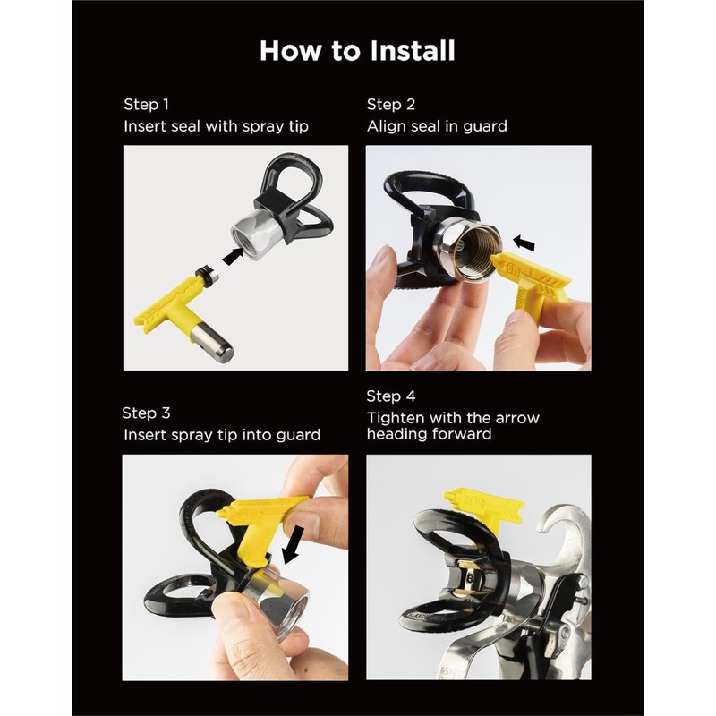 InoKraft Airless Paint Sprayer Tip Guard – Durable Guard Assembly