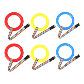 NUOBESTY 6pcs Walking Rope Kids Handles Safety Preschool Line Rope Extendable and Adjustable Handles Walking Rope for Toddlers