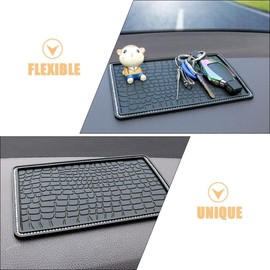 Almohadillas Antideslizantes para Tablero de Auto Protección Solar y Resistencia al Desgaste, 2 Piezas de PVC Diseño Único para Accesorios Interiores