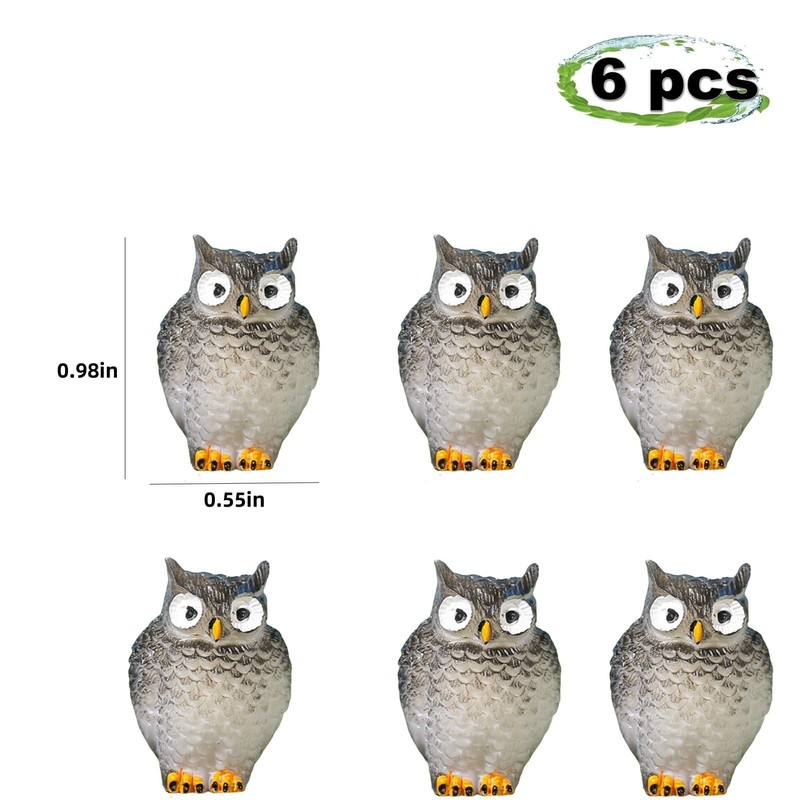 Niuwiwyi 6pcs Animal Door Hinge Heads Decorative Topper Owl Animal