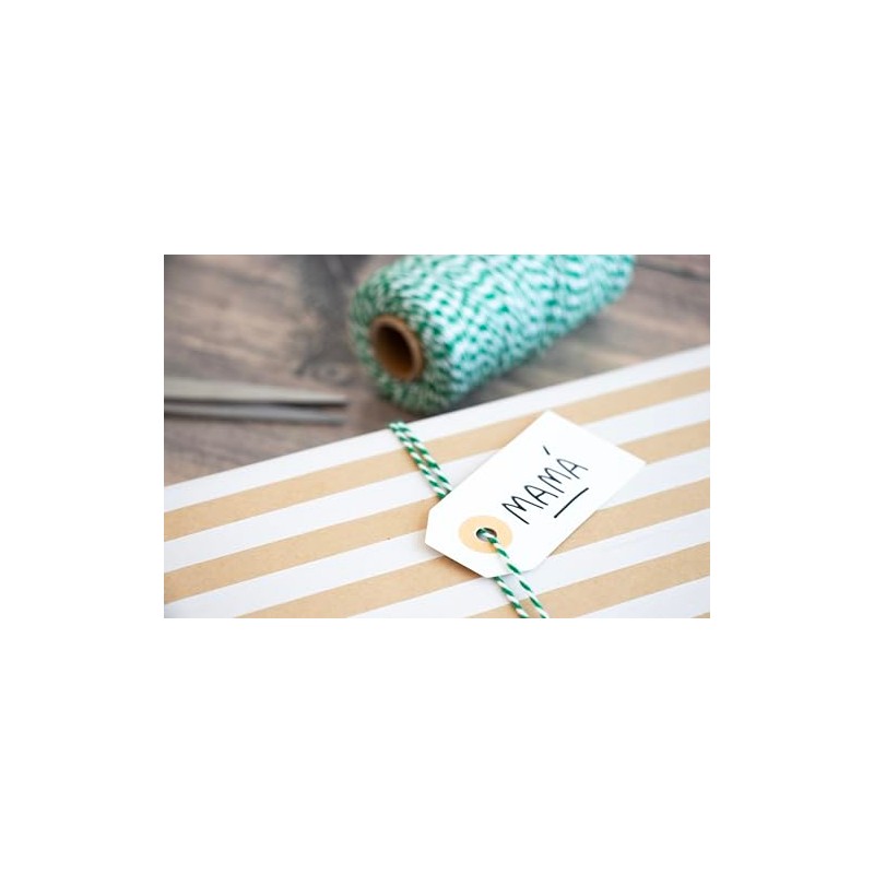 APLI 19842 Cotton Twine Twine String Gift Wrapping Green and