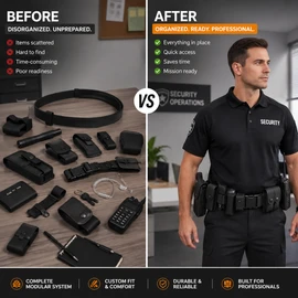 Tactical Duty Belt Set for Gear Organization – Adjustable Nylon Utility Belt for Security & Outdoor Use