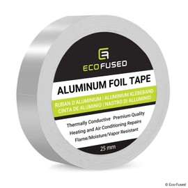 Adhesive Aluminum Foil Tape - for Heating and Air Conditioning Repairs - Thermally Conductive - Flame/Moisture/Vapor Resistant - Heat and Light Reflective (1 inch x 27 Yards)