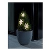 Konstsmide 6116-103 LED Light Curtain, 3 Acrylic Snowflakes, 15 Warm