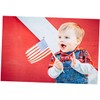 Abaodam Hand Waving American Flags Mini Us Flags on Sticks