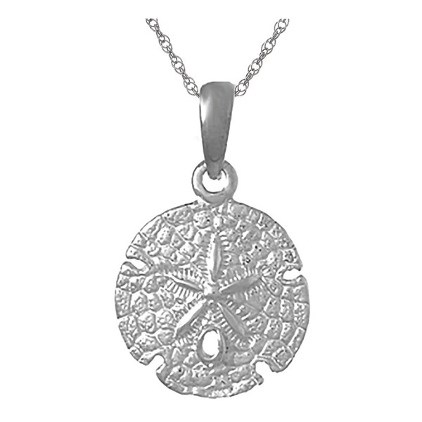 925 Sterling Silver Nautical Necklace Charm Pendant with Chain, Sand