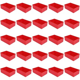 Pack of 25 Red Insert Boxes Height 54 mm L x W = 160 x 106 mm Professional Quality for Industrial and Commercial Use