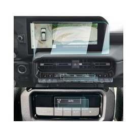 (5PCS) 2024 2025 Toyota Land Cruiser Screen Protector For Land Cruiser (Land Cruiser/First Edition) 12.3Inch+AC Touchscreen, 2025 Land Cruiser Accessories 9H Tempered Glass Anti-Fingerprints Scratch