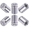 MEAJOO MEAJOO 6PCS Bullet Shell Tire Valve Stem Caps, Aluminum