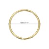PATIKIL Flat Split Ring, 40Pcs 0.8"/20mm Dia Brass Flat Split