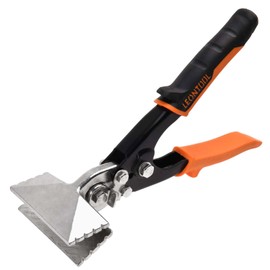 LEONTOOL 3 Inch Sheet Metal Hand Seamer Straight Jaw Sheet Metal Bender Tools with Ergonomic TPR Handle, Heavy Duty Metals Bending Pliers for Bending, Seaming and Flattening Metals Hand Tool