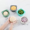KEVJES Stackable Silicone Artisan Pizza Dough Proofing Proving Containers with
