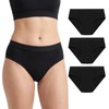 Women's Reusable Incontinence Underwear, 3 Pack Protective Briefs (XXL)