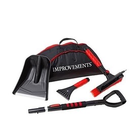 36" Heavy Duty, Sturdy, 4 in 1 Extendable Snow Brush, Broom with Squeegee for Car, Truck, SUV, Vehicle, Windsheild, Snow Shovel and Ice Scraper, Emergency Snow Removal with Handy Carrying Case