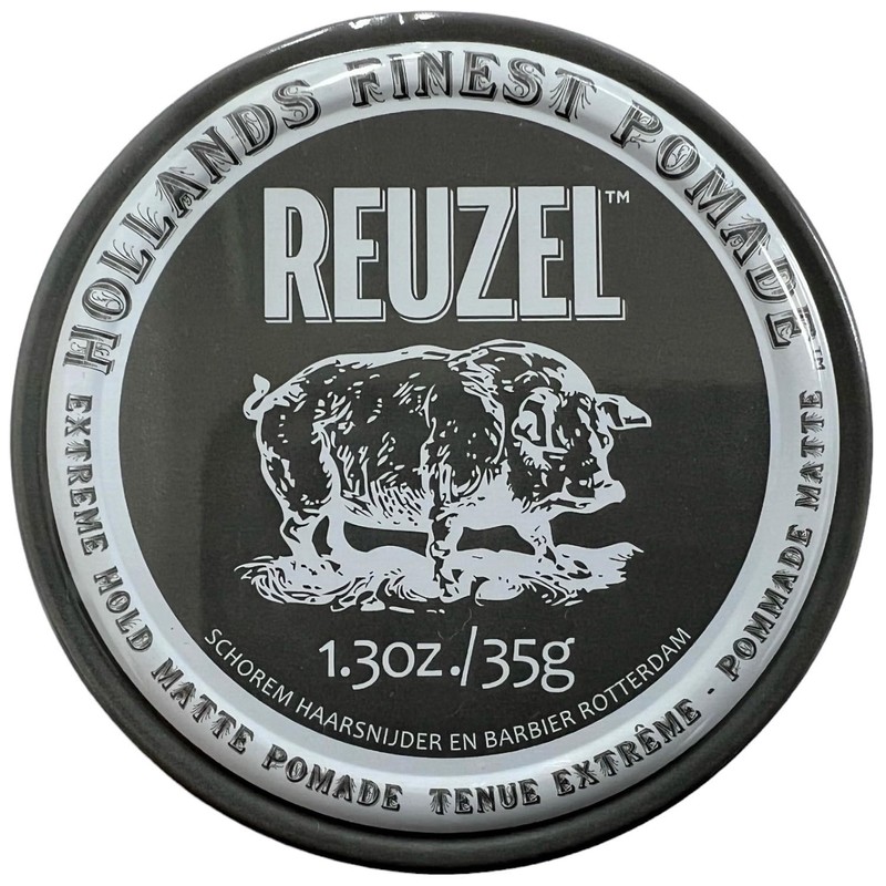 REUZEL Extreme Hold Matte Pomade Gray NO SHINE 1.3 oz