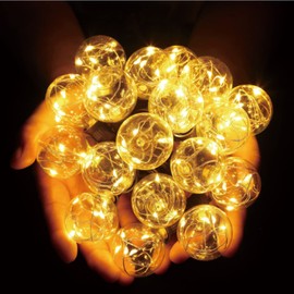 Talltreepho G40 LED Outdoor String Lights, 38.5Ft 30 Bulbs（+3 Spare） IP65 Waterproof, Non-connectable, Patio Bistro Porch Decorative Lighting, BBQ Party Wedding Christmas Ceremony Decoration