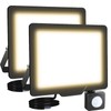 SKYWORLD 2Pcs 30W LED Flood Light with Motion Sensor -