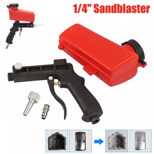 Unbranded Portable Handheld Air Compressor Speed Sand Gun Blaster SandBlasting