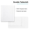 Hiasan White Tablecloth for Rectangle Tables - Waterproof and Spillproof