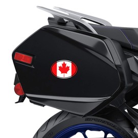 Biomar Labs® 2 x Vinyl Stickers Decals Canada National Canadian Flag Car Motorcycle Helmet B 203
