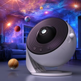 L LOHAS Galaxy Projector for Bedroom, 13 in 1 Star Projector Night Light with Solar System Constellation Moon, LED Space Galaxy Lamp with Timer, for Kids Adults Bedroom Theater