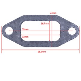 Gubeter 2pcs Exhaust Gasket Kit For Husqvarna 362 365 371 372 385 390 Chainsaw Parts 503 77 59-01