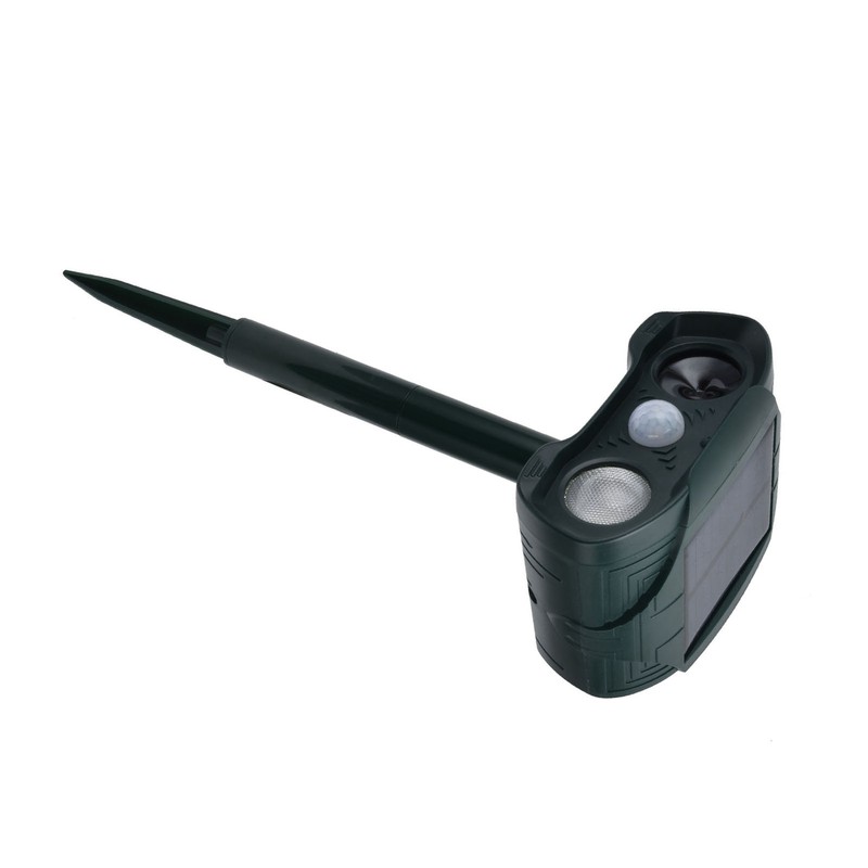 Ultrasonic Animal Repeller Solar Powered Cats Dogs Mouse Repellent for