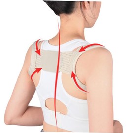 LALAFINA 3pcs Posture Back Brace for Men and Women Breathable Supportive Strap for Improved Spine Alignment Comfortable Fit for All-day Wear