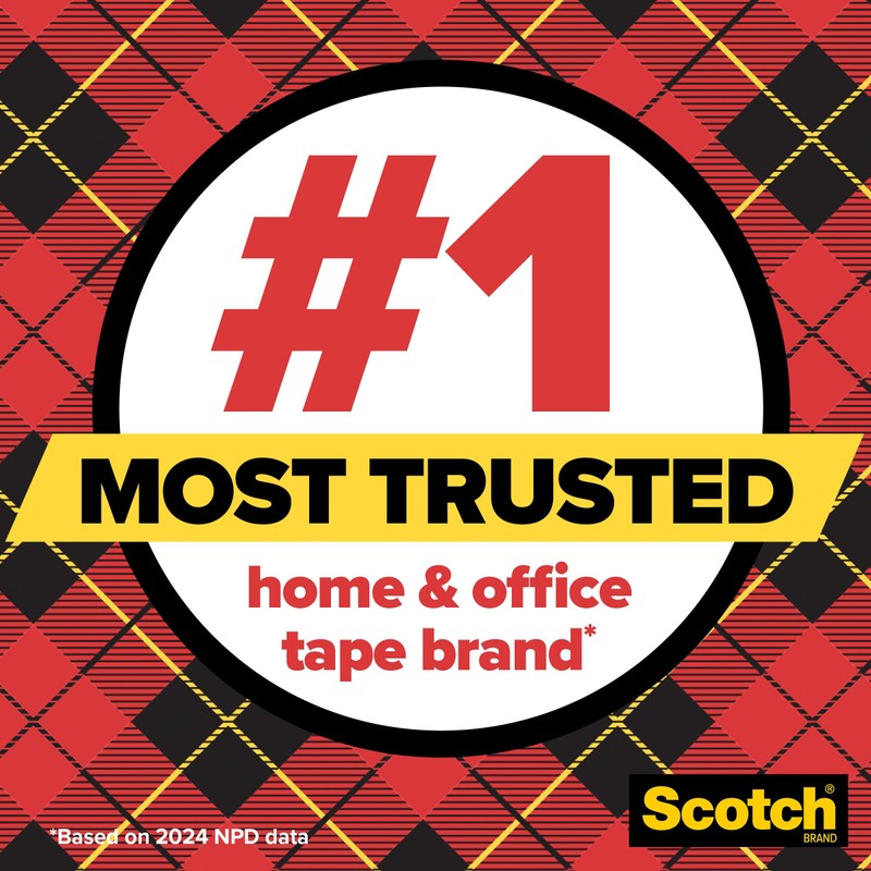Scotch Transparent Tape, Clear Tape Engineered for Office and Home