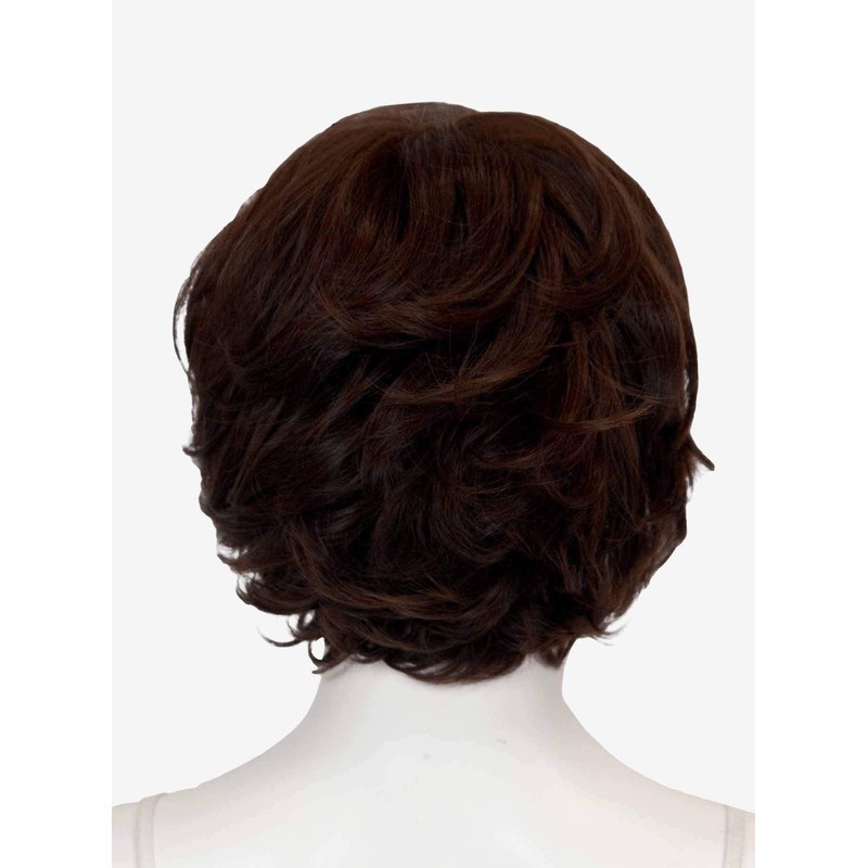 EpicCosplay Aion Short Wavy/Curls Wig (Dark Brown)