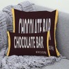 decorbox Chocolate Bar Lover 12x20 Inch Funny Throw Pillow Cover,