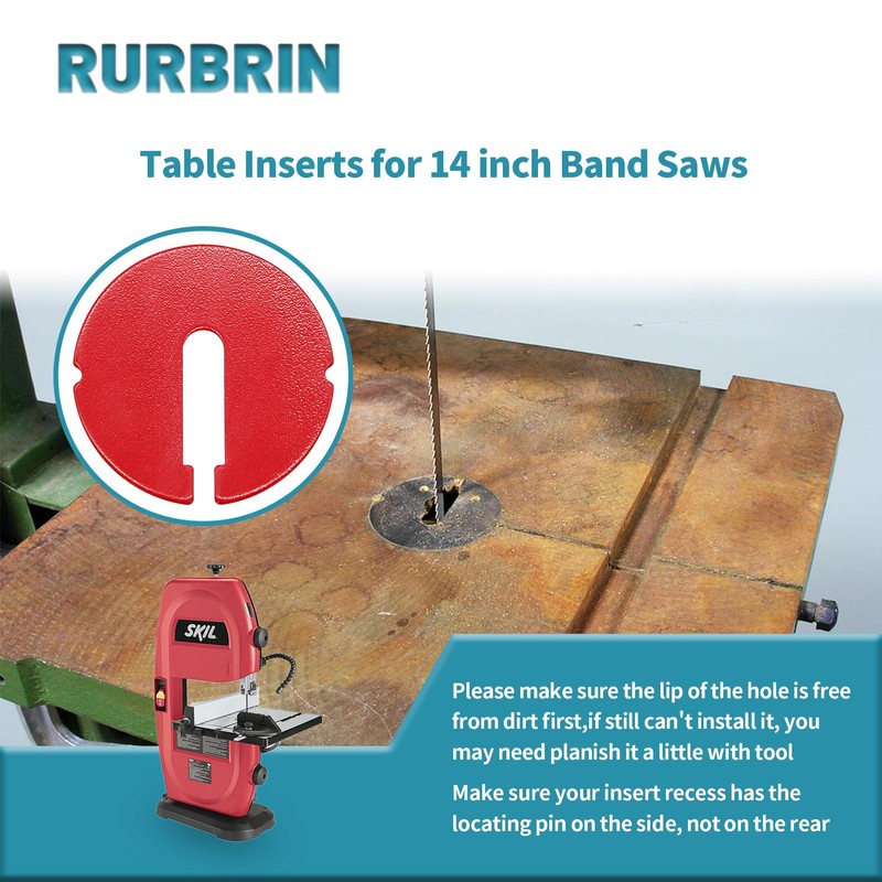 Table Inserts for 14 inch Band Saws or Scroll Saws,