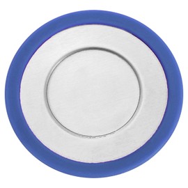 uxcell Silicone Cup Cover, Silicone Lids for Mugs, Tea Pots, Flexible Mug Tea Infuser Steeper, Blud/Silver