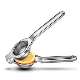 New Manual Juicers, DIY Stainless Steel Citrus Extractor Tool, Portable Lemon Squeezer, Quick/Effective Juicing Heavy Duty for Indoor Outdoor (S)