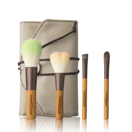 Cosmetics & Koyudo NG-G045CC Natural Taste Series Kumano Brush Set of 4 + Case