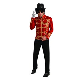 Rubie's Men's Michael Jackson Value Red Military Costume Jacket, As Shown, Small