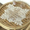 Gratify Lace Doilies with Handmade Beaded Embroidery Lace Table Placemats