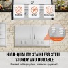 Double Outdoor Kitchen Stainless Steel Flush Mount Door 36W X